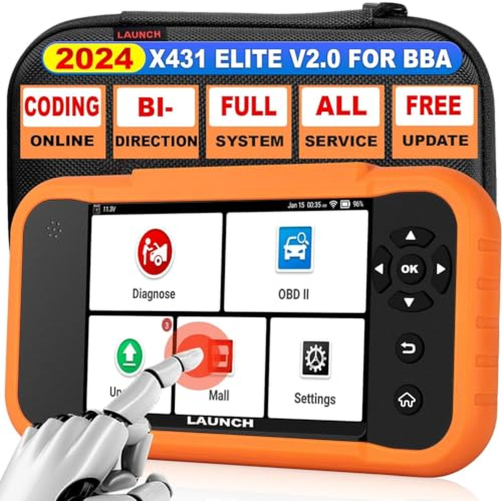 LAUNCH Creader Elite 2.0 OBD2 diagnostické zařízení pro BBA stejná funkce X431 diagnostické zařízení, auto tester s 50+ resetova